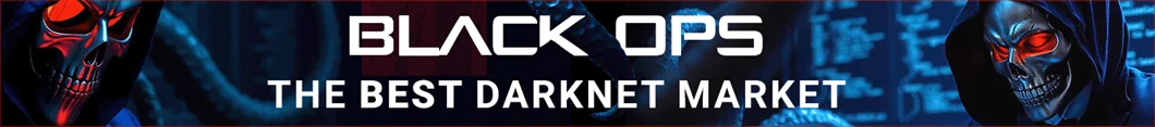 BlackOps darknet market banner — BTC and XMR privacy marketplace with worldwide shipping